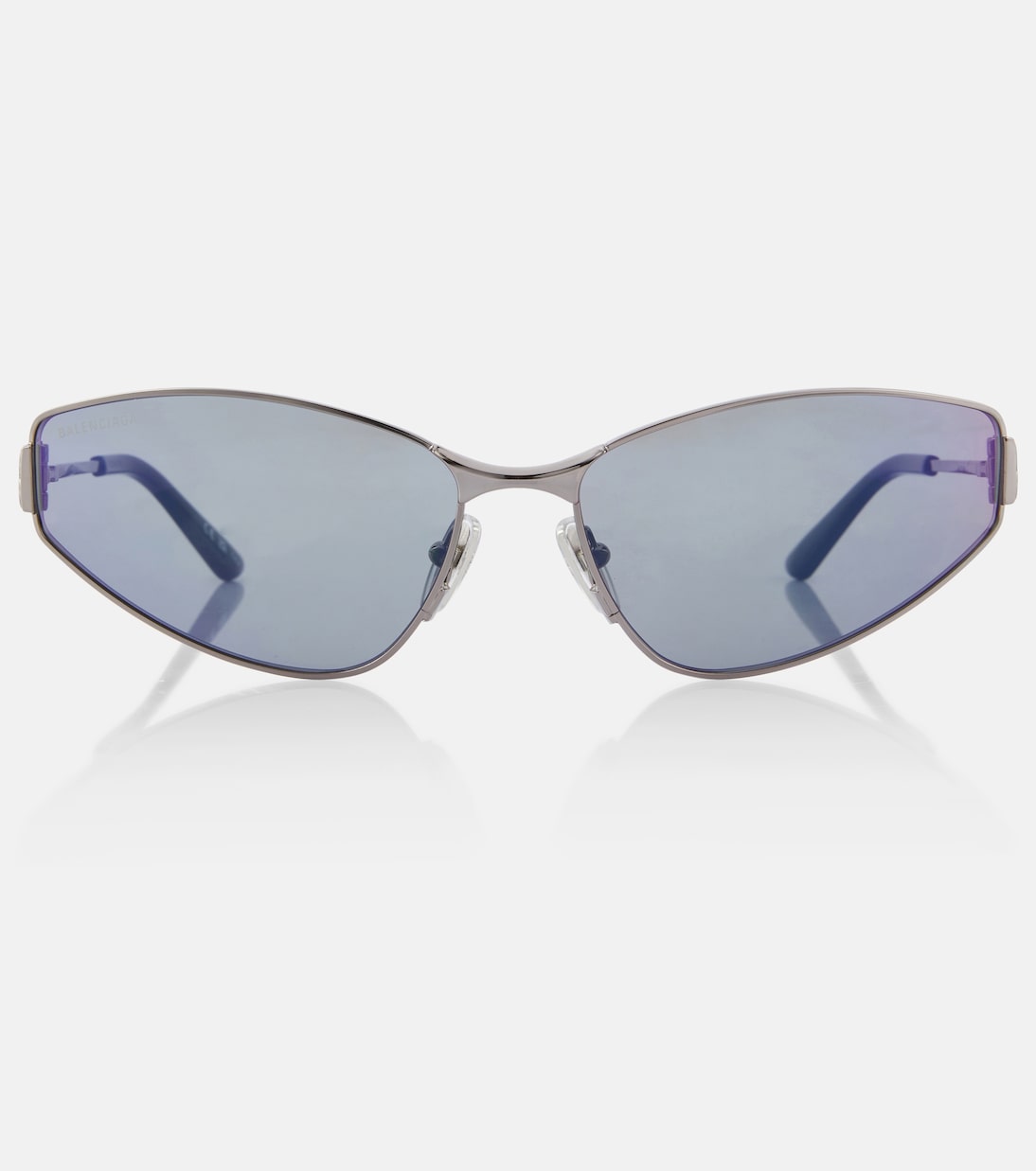 

Солнцезащитные очки Mercury кошачий глаз Balenciaga, Ruthenium-Ruthenium-Violet