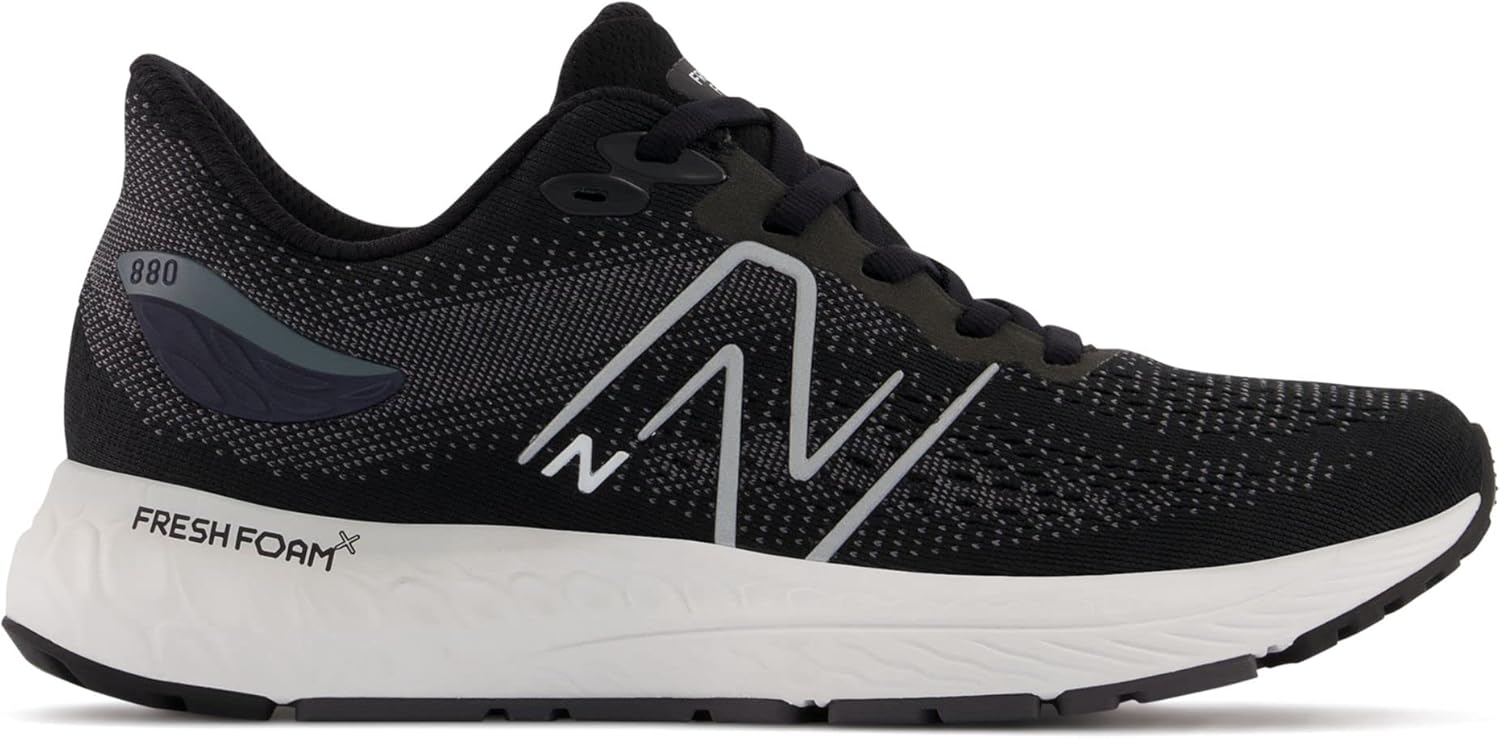 Кроссовки для бега New Balance Fresh Foam X 880v12 для мальчиков, черный/серый — фото 2