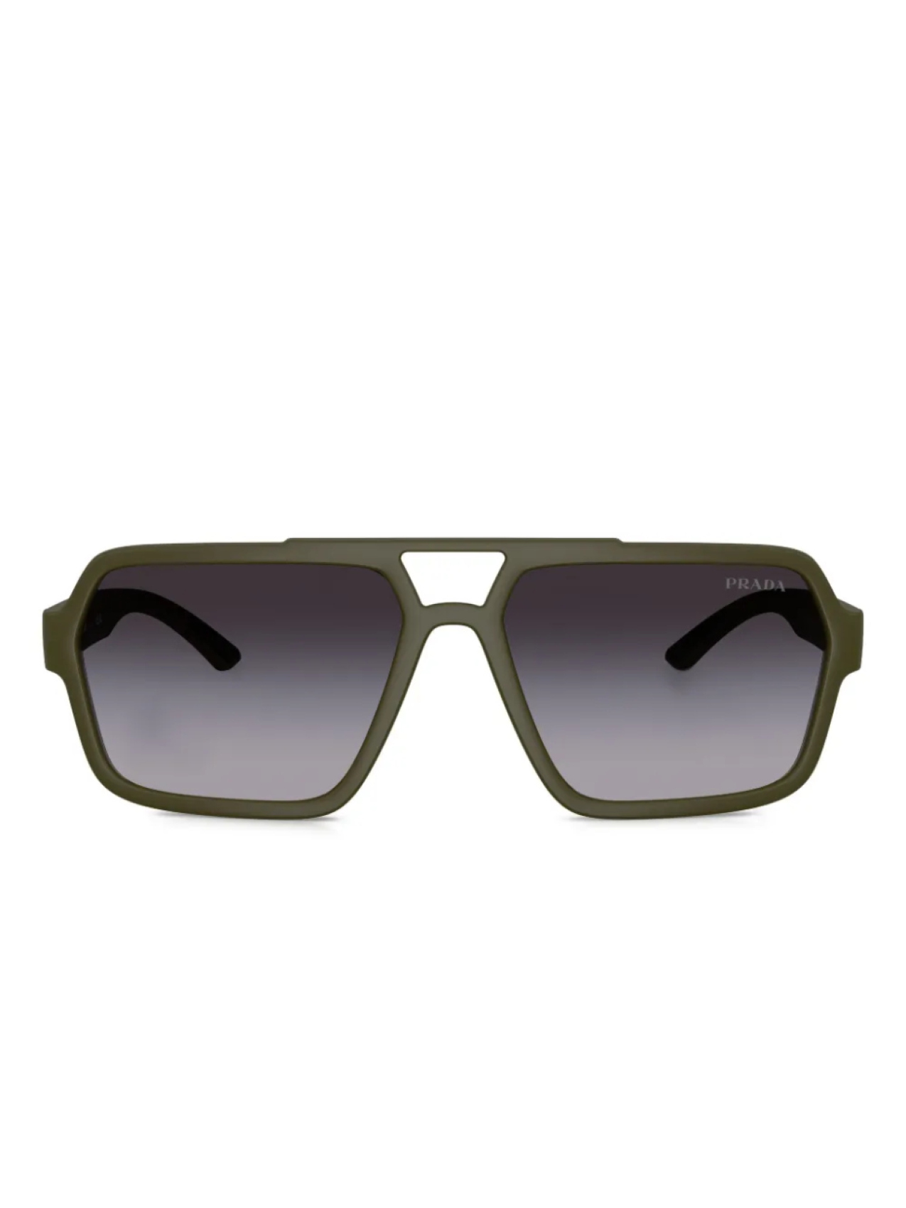 

Prada Linea Rossa pilot-frame солнцезащитные очки, зеленый