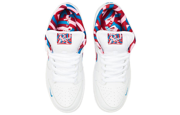 Кроссовки sb skateboard dunk low og qs Nike, белый — фото 4