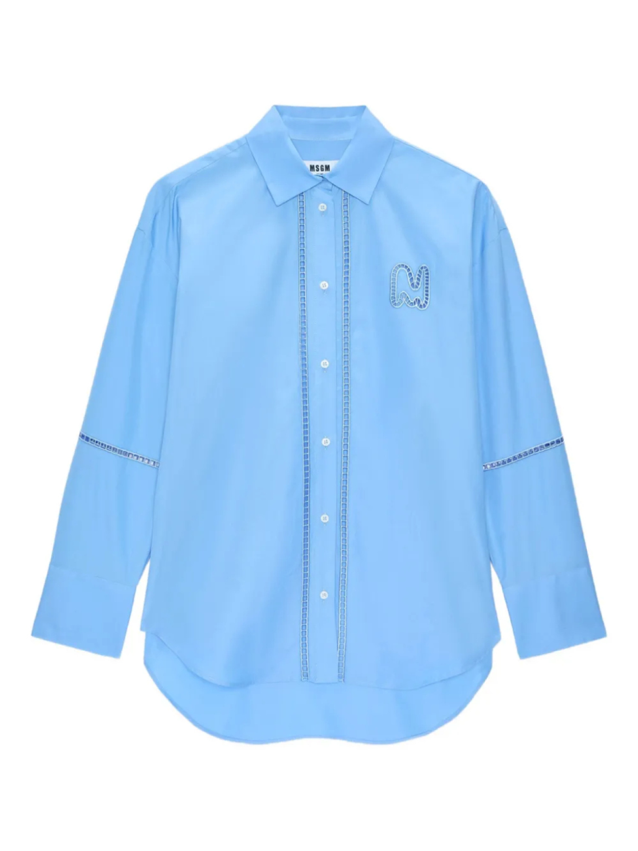 

Рубашка из хлопка MSGM, синий