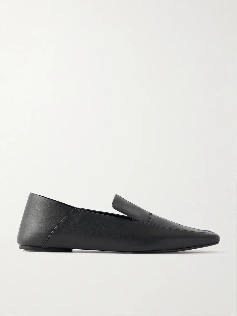 Минималистичные кожаные лоферы St. Agni, черный
