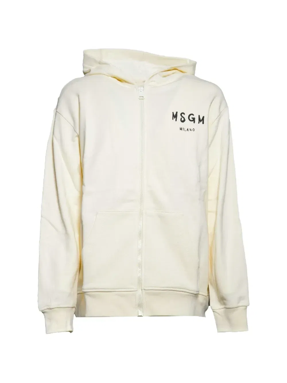 Толстовка на молнии с логотипом Msgm Kids, бежевый