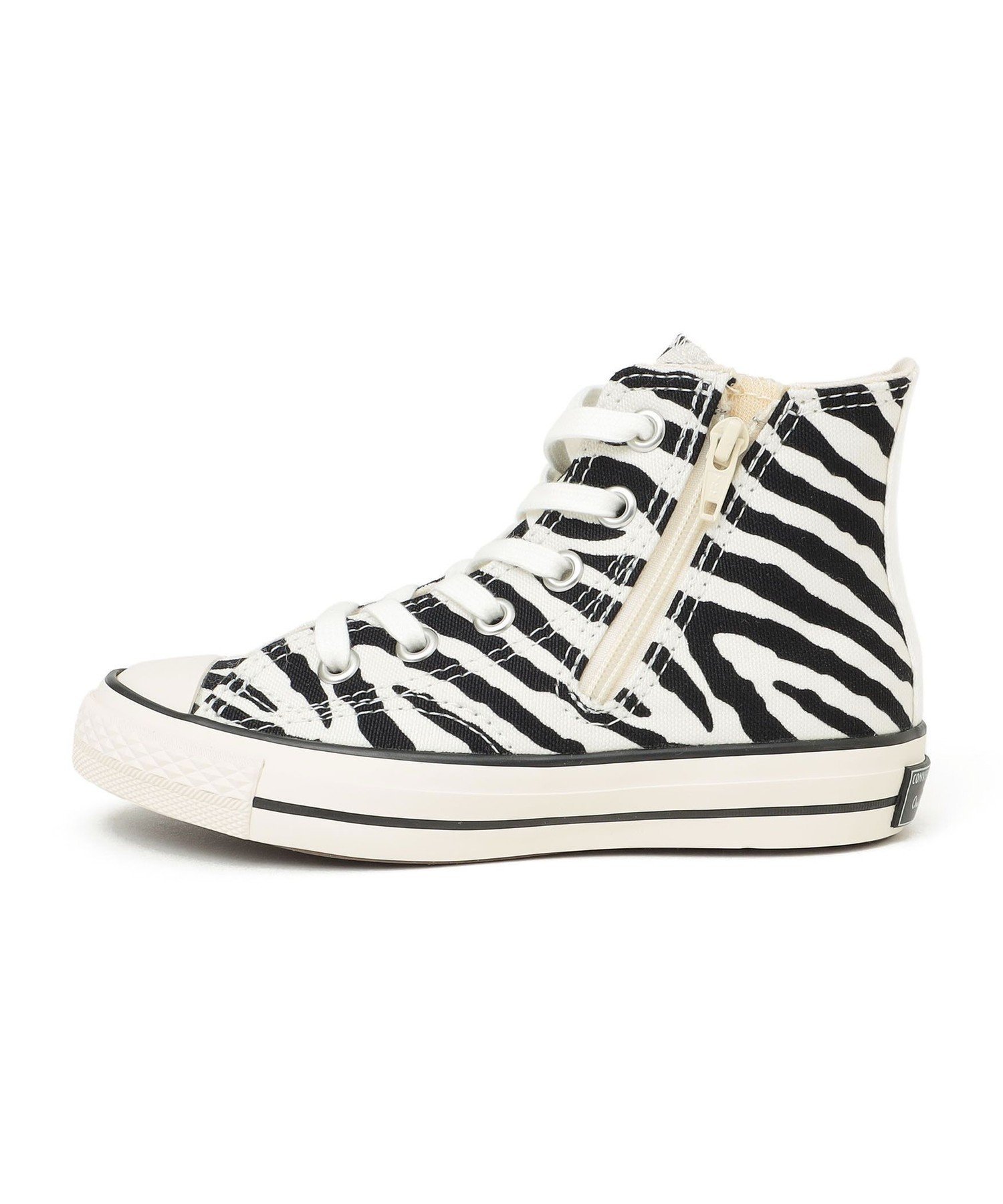 CONVERSE: Детские высокие кроссовки ALLSTAR Zebra Ships Any, off white — фото 3