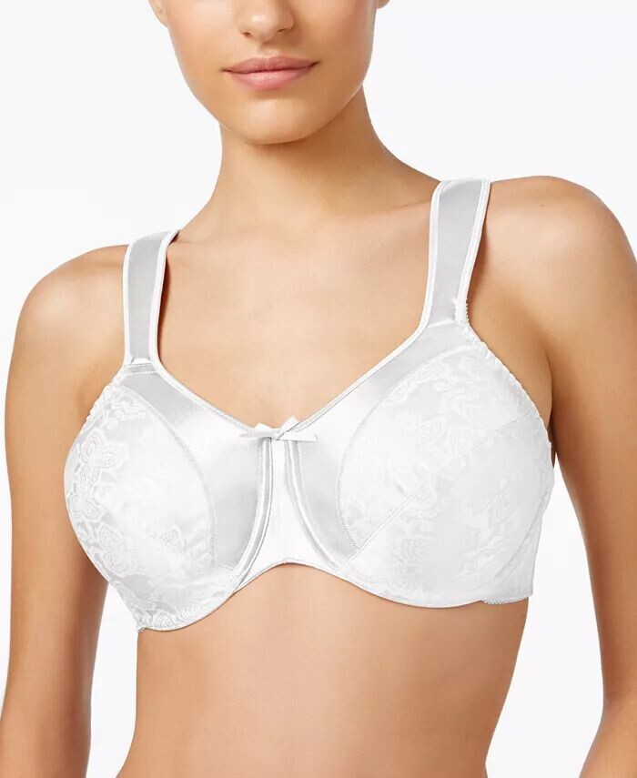 

Бюстгальтер Minimizer Satin Tracings Comfort Strap на косточках 3562 Bali, белый