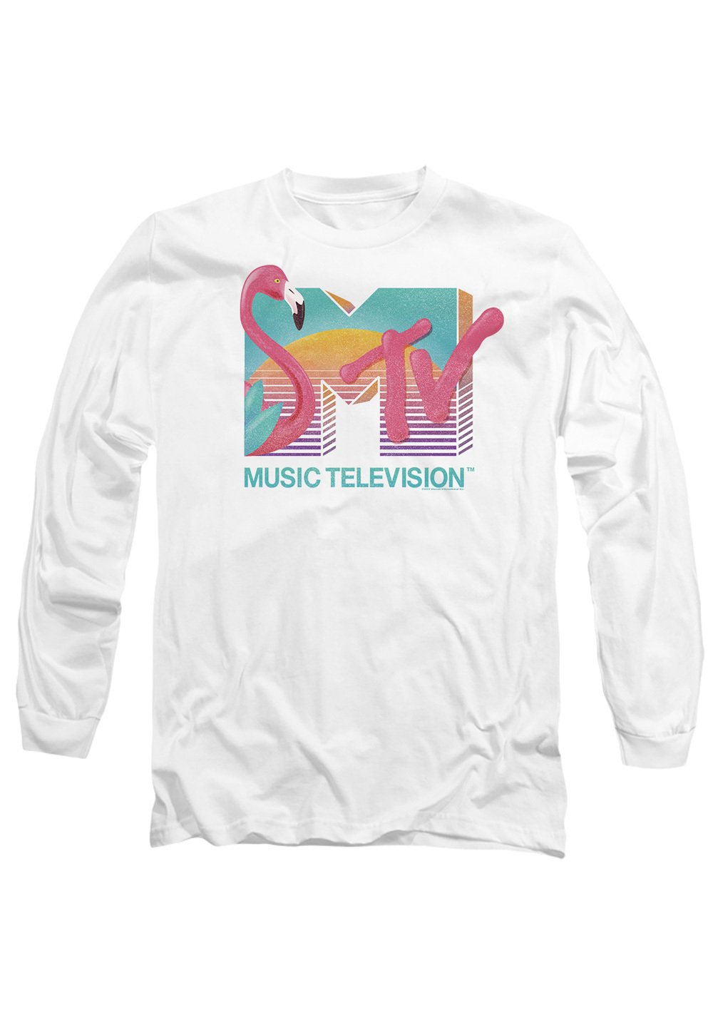 

Топ с длинными рукавами MTV FLAMINGO LOGO Cotton Soul, белый