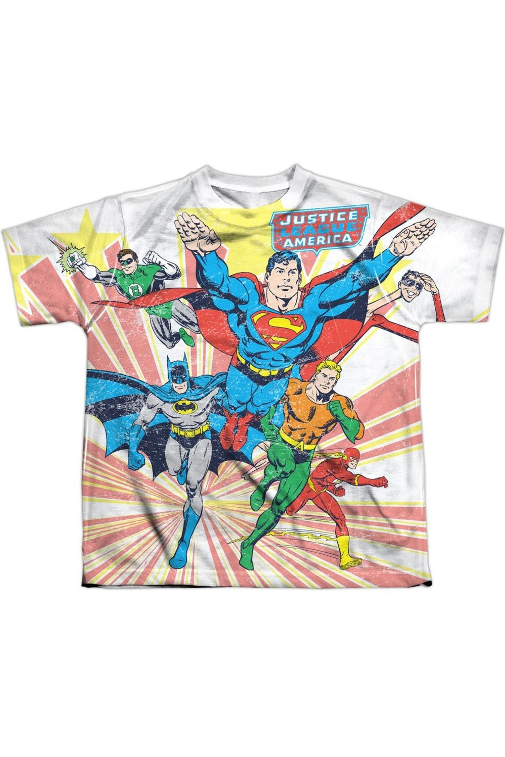 

Футболка с коротким рукавом DC Comics Coming At You для детей Gildan, белый