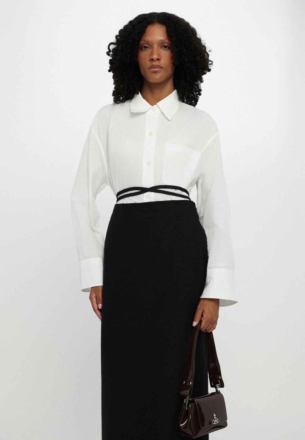 

Юбка макси FURETTO WEEKEND MaxMara, черный