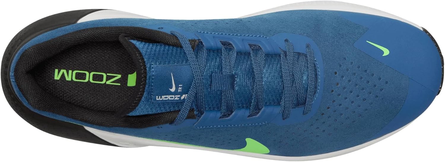 Мужские тренировочные кроссовки Nike Air Zoom Tr 1, черный/синий/зеленый — фото 4
