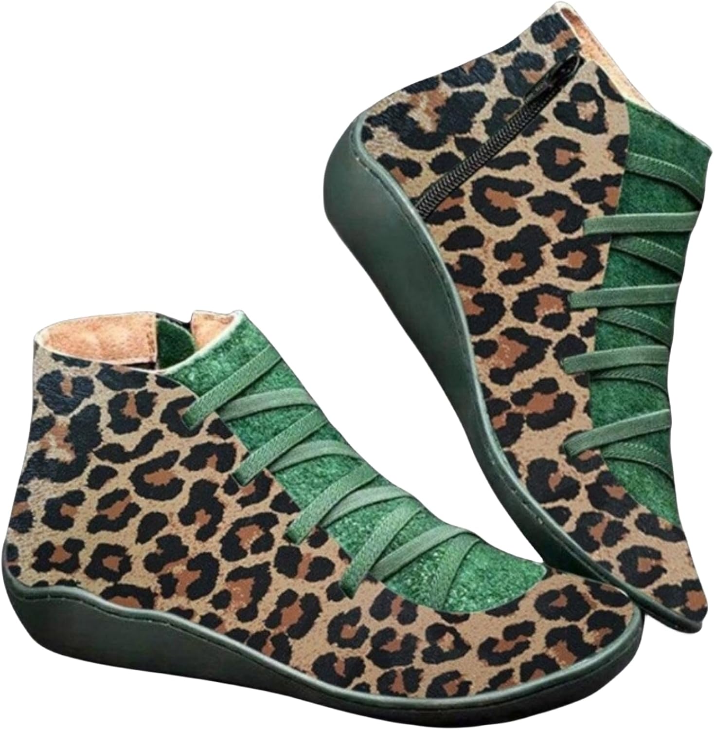 

Женские ботинки Wankang на низком каблуке Челси, из искусственной кожи, с заостренным носком, широкие, без шнуровки, короткие ботильоны, I-army Green