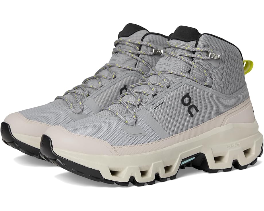 

Походные ботинки On Cloudrock Mid Waterproof, цвет Alloy/Ice
