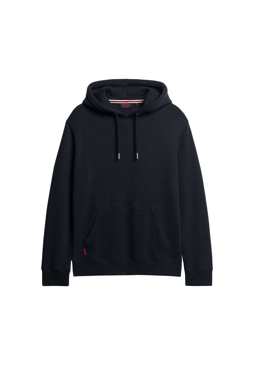 

Мужская толстовка - ESSENTIAL LOGO HOODIE, свитер с капюшоном, толстовка, однотонный Superdry., темно-синий