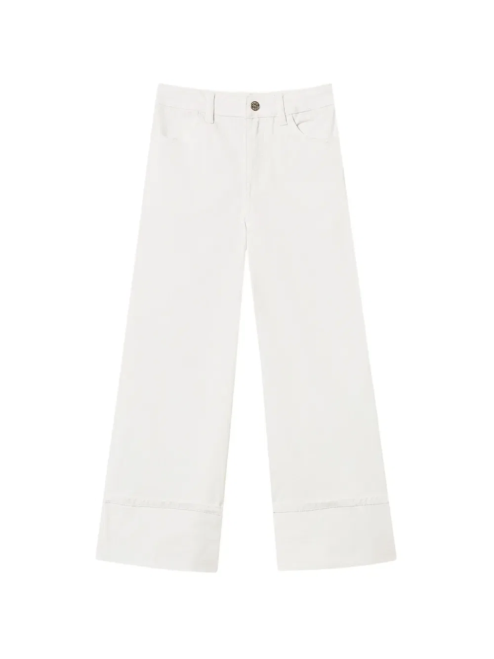 Брюки широкого кроя Twinset Kids, белый