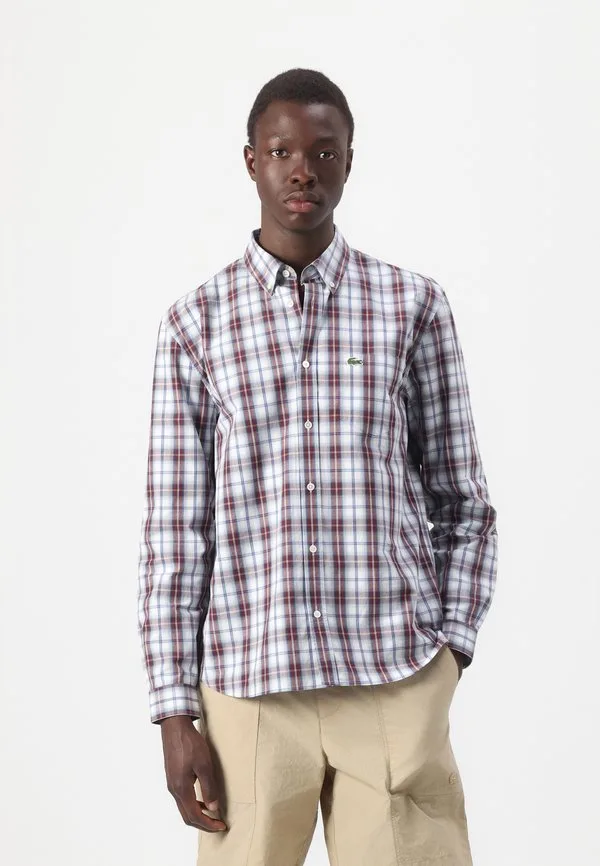 Рубашка Lacoste, White/Bordeaux — фото 4