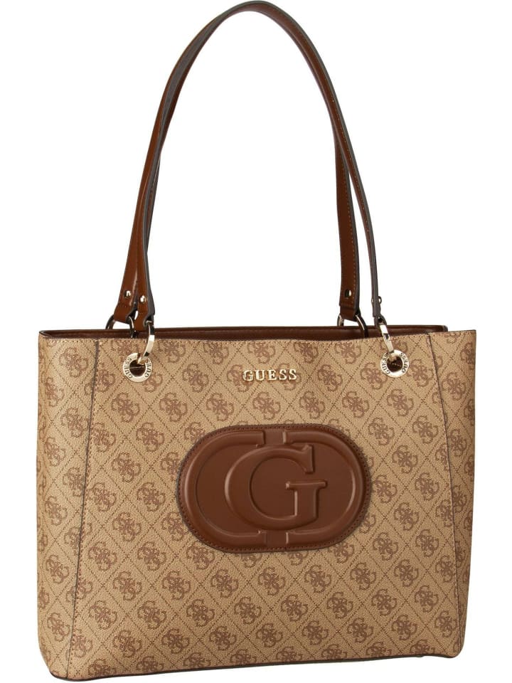 

Шоппер Guess Shopper Eco Mietta Noel 51325, цвет Latte Logo/Brown