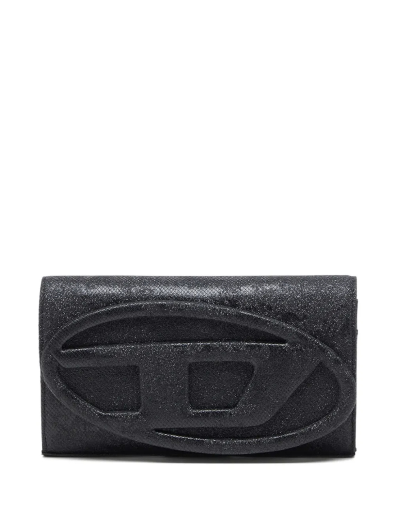

Кошелек с блестками и логотипом Diesel 1DR, черный