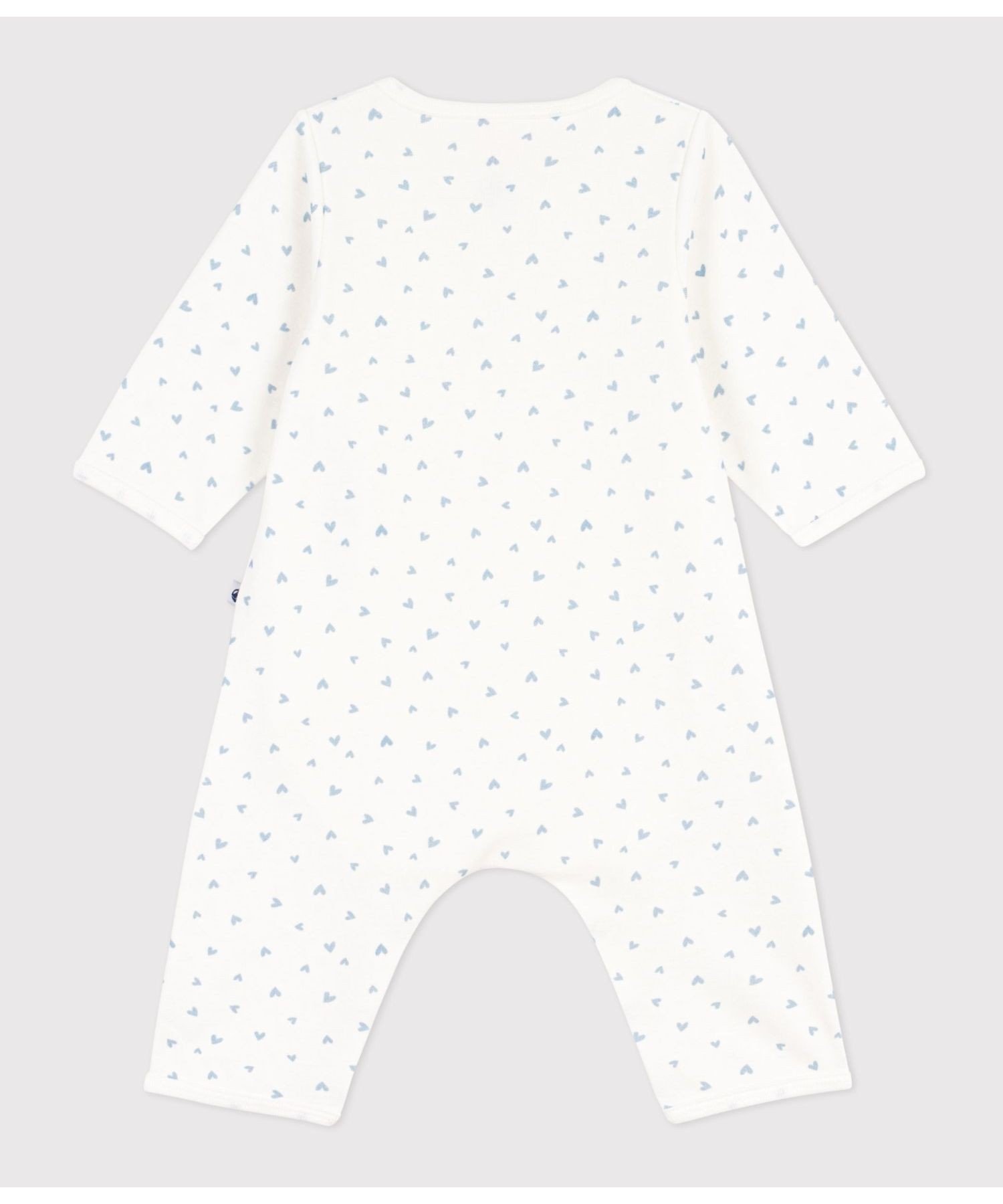 Комбинезон Бижутерия с принтом в виде сердечек Petit Bateau, Off-white/Light blue — фото 4