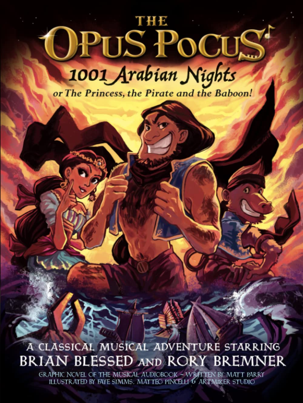 

1001 Arabian Nights: or The Princess, the Pirate and the Baboon! (Graphic Novel) (Independently published)