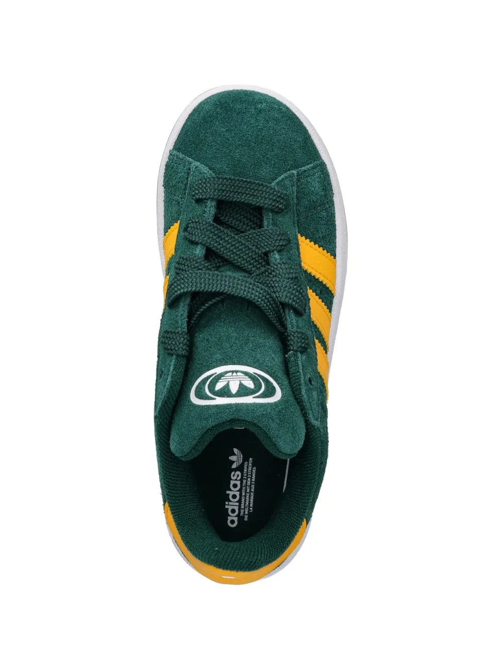 Кроссовки в полоску в стиле кампус Adidas Kids, зеленый — фото 4