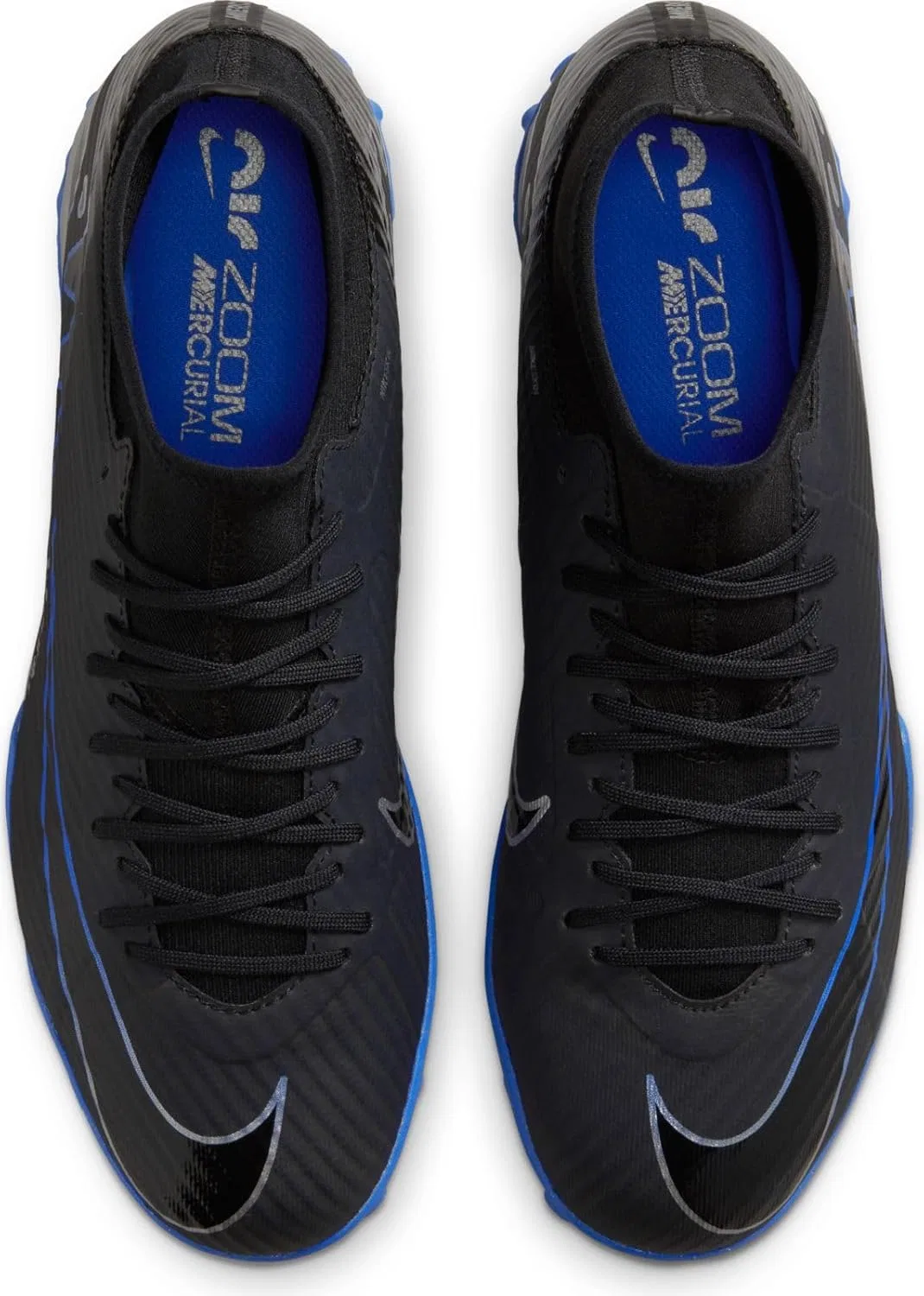 Мужские кроссовки Nike Zoom Superfly 9 Academy TF высокого качества, Black Blue Black Chrome Hyper Royal — фото 3