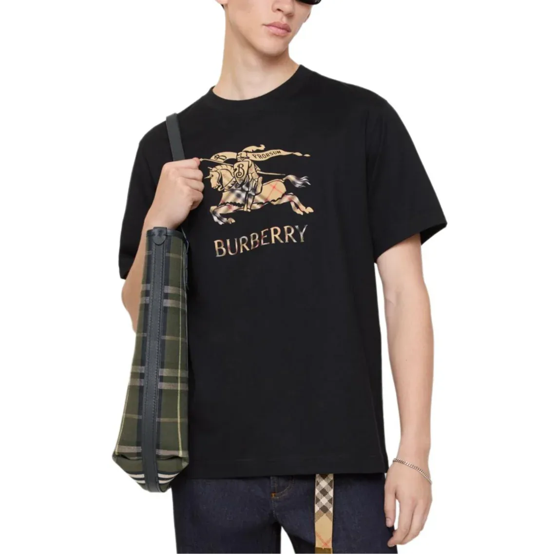 Футболка Burberry Ombr? из хлопка, цвет черный — фото 4