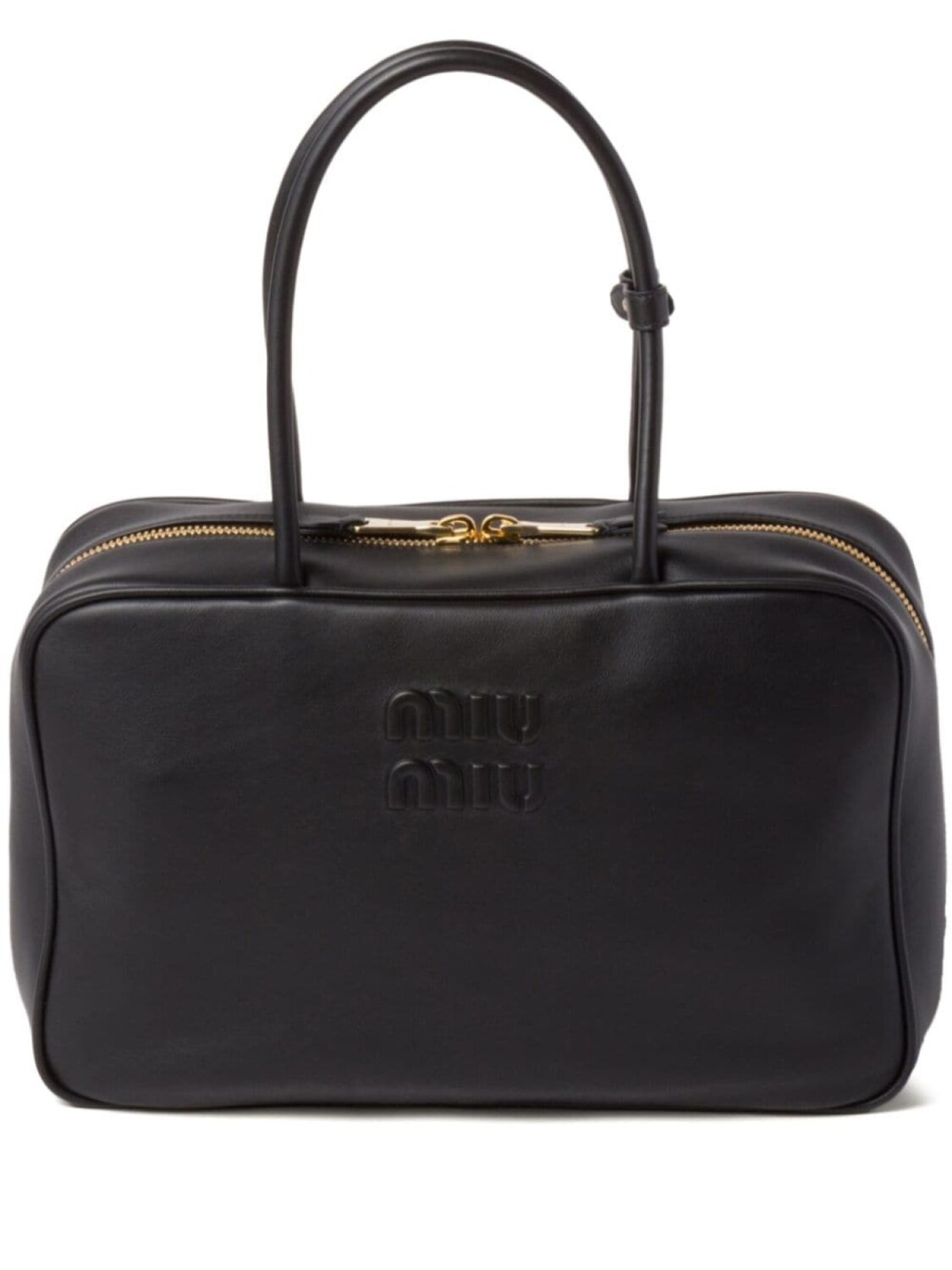 

Кожаная сумка Miu Miu Бо, черный
