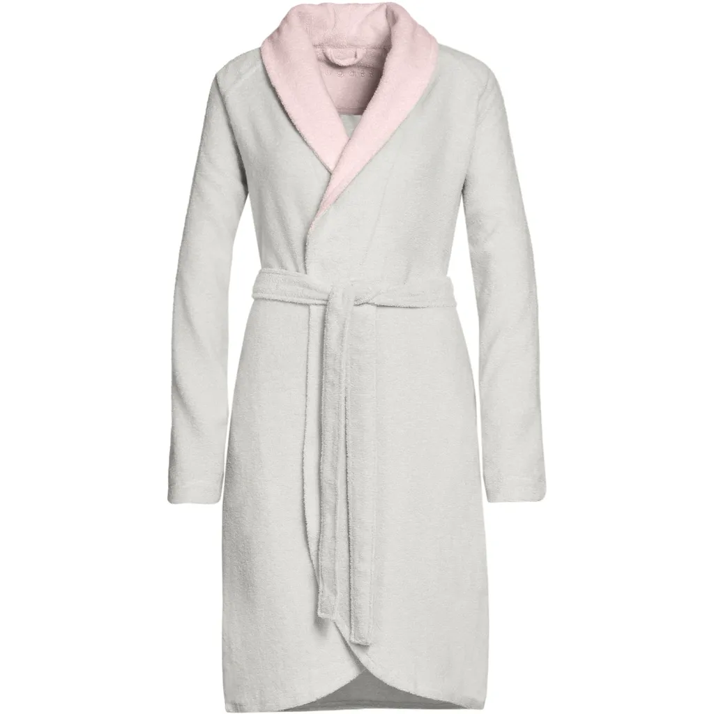

Женский банный халат Belinda, идеально подходит для сауны и спа, гостиничный халат, утренний халат с цветными акцентами Bugatti, светло-серый