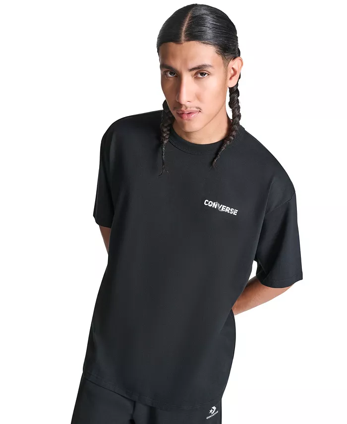

Мужская футболка Active Graphic свободного кроя Converse, черный