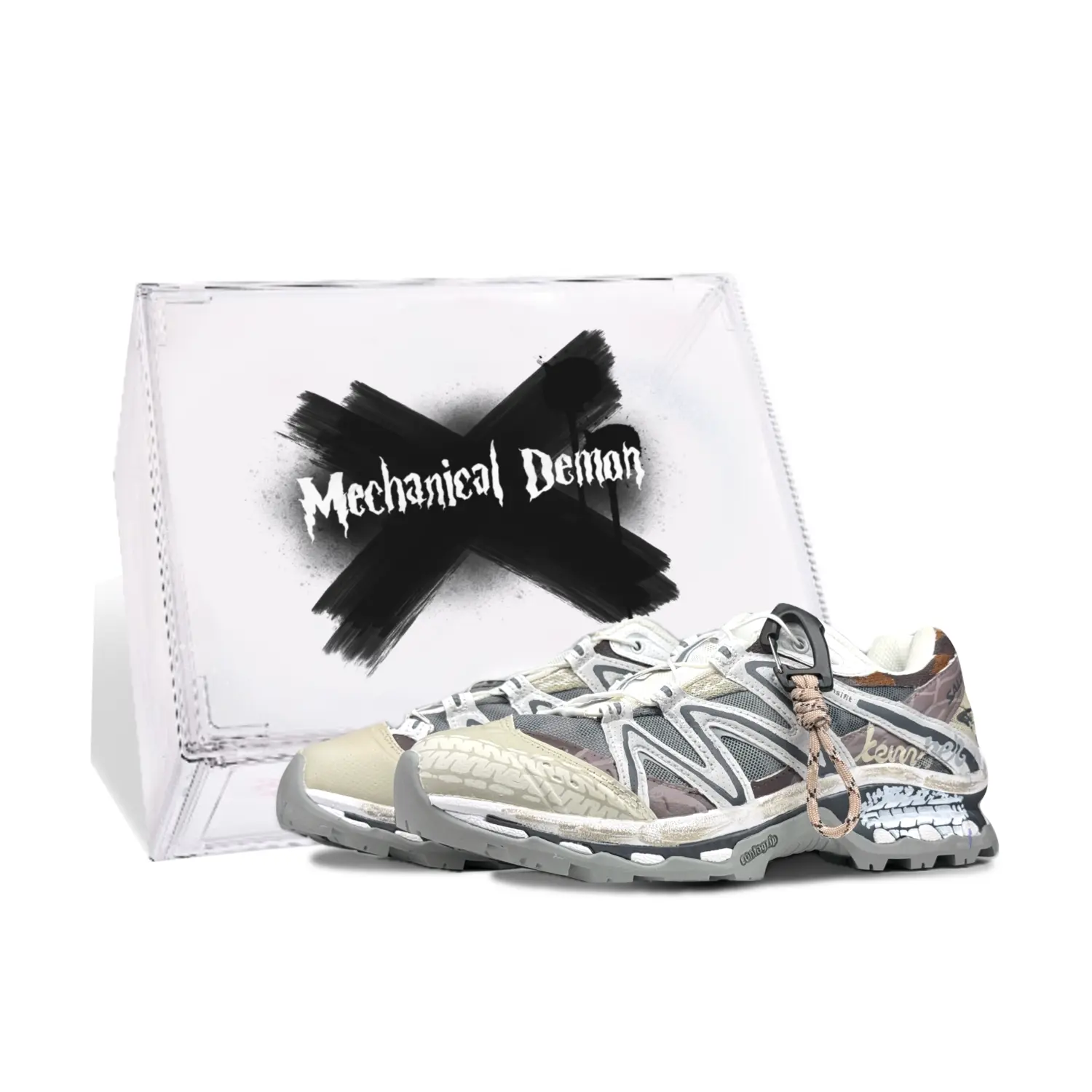 

XT-Quest Outdoor Performance Shoes Unisex Low Top Rice Gray / Chestnut Color Salomon