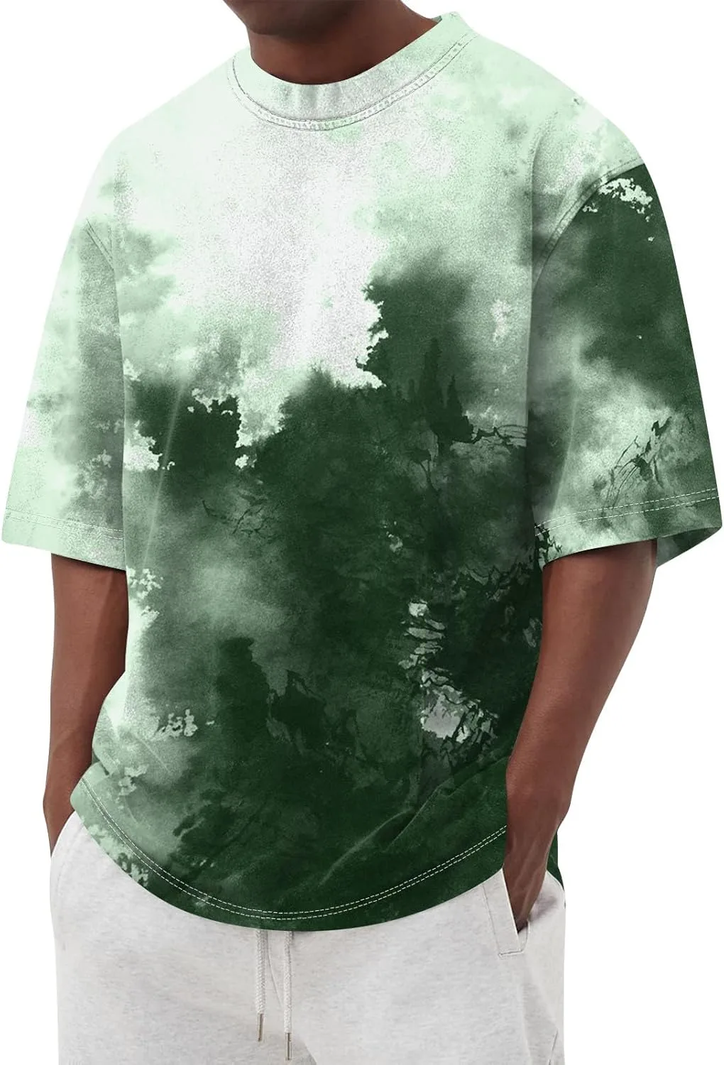 

Мужская футболка с коротким рукавом, летняя базовая модель