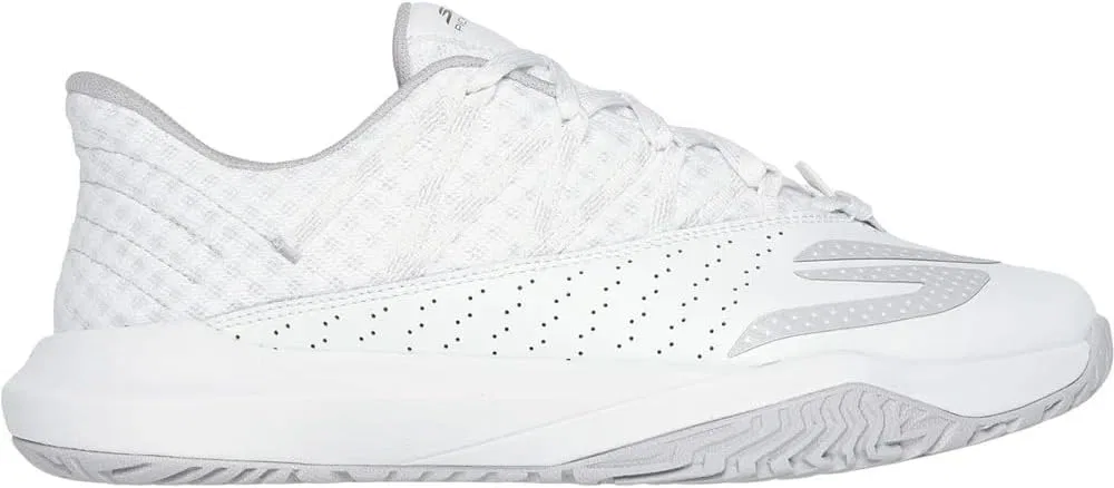 Мужские кроссовки Skechers Viper Court Rally, 2-White Leather Mesh Trim — фото 3