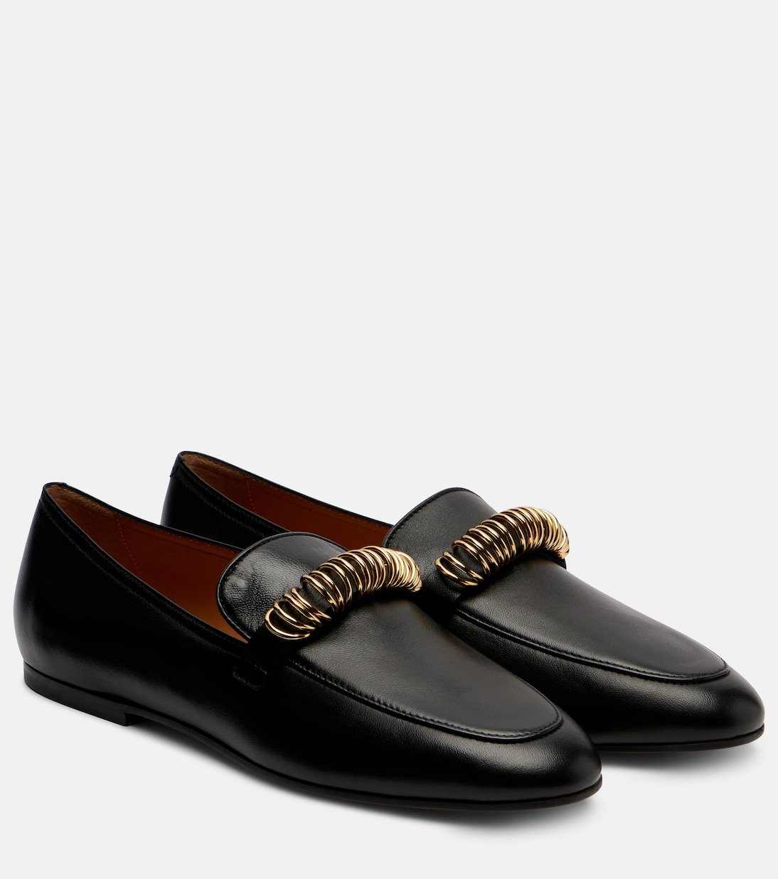 Декорированные кожаные лоферы Tod's, черный