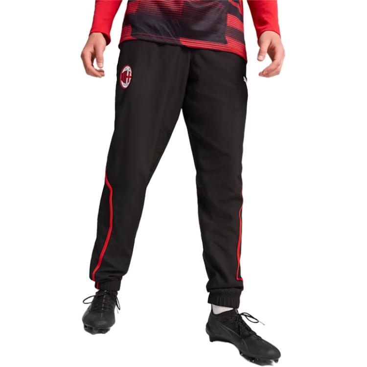 

Повседневные брюки AC Milan мужские черные/красные Puma, черный/красный