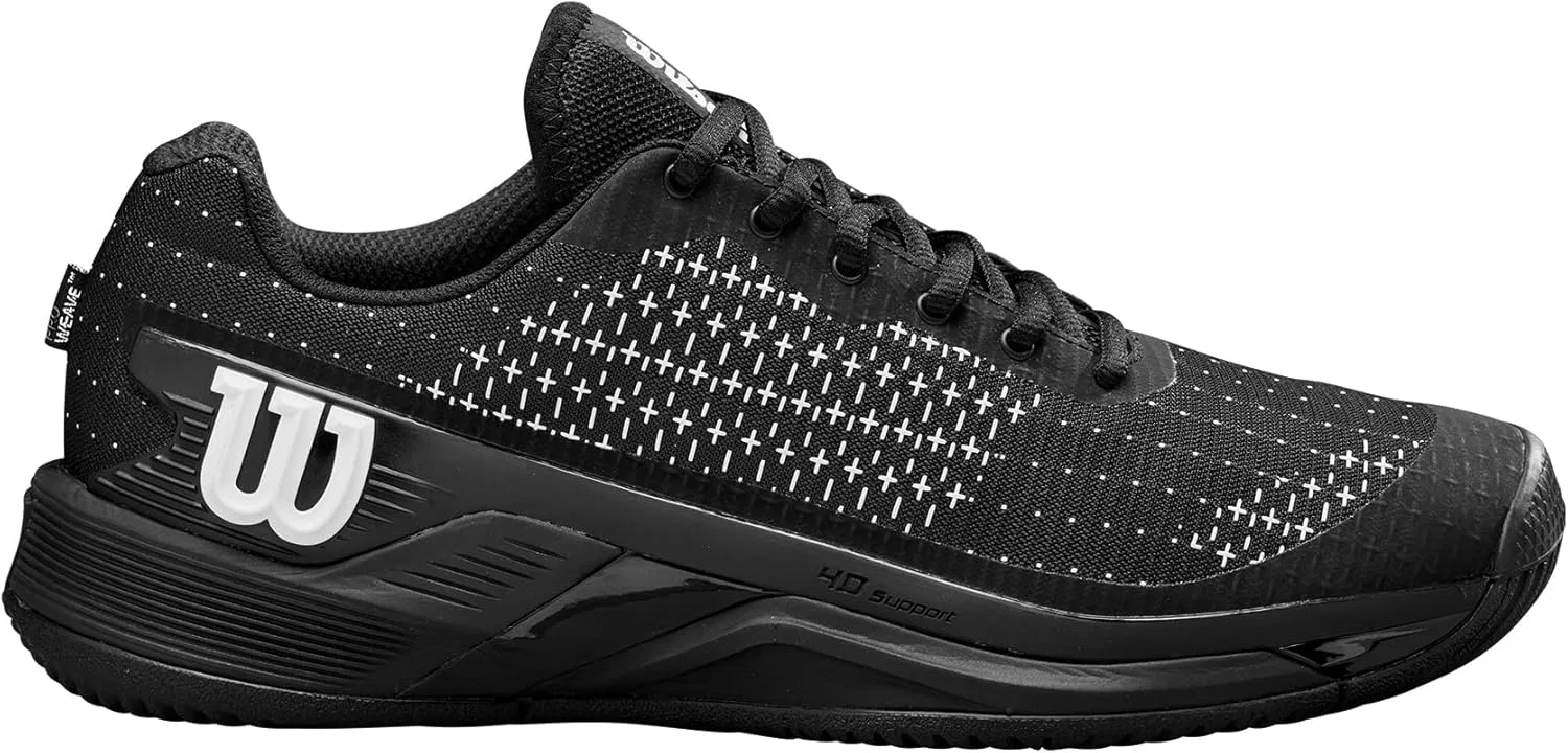 Кроссовки для тенниса Wilson Rush Pro Extra Duty, Black/White