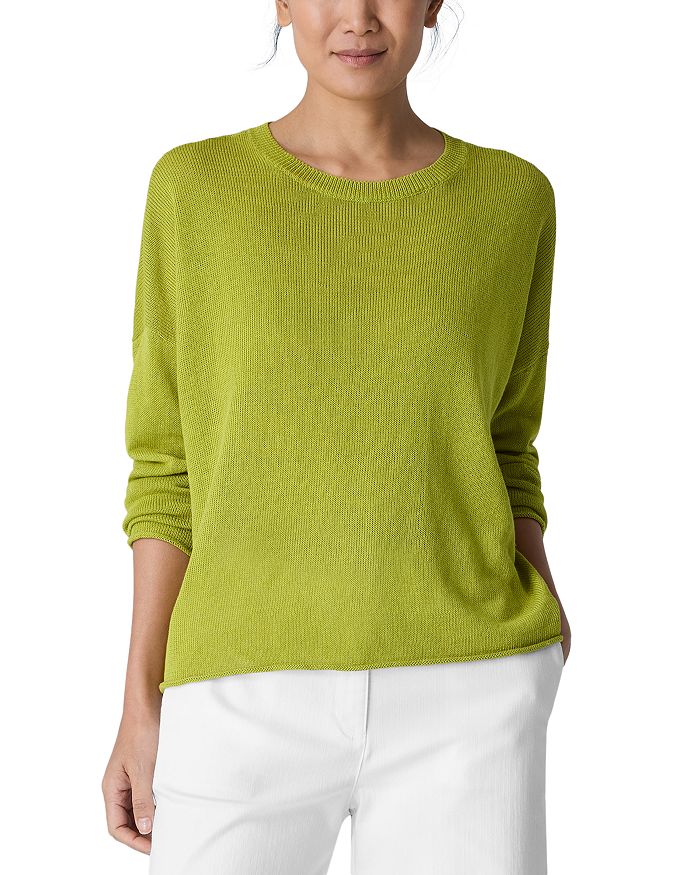 

Свитер с круглым вырезом Eileen Fisher, зеленый
