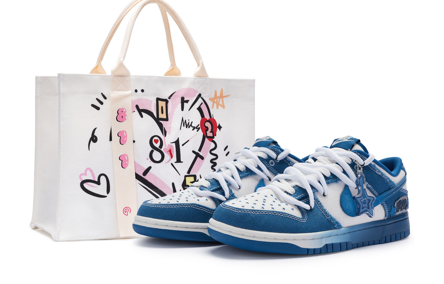

Кроссовки Nike Dunk Skateboard Shoes Men Low-Top White Blue