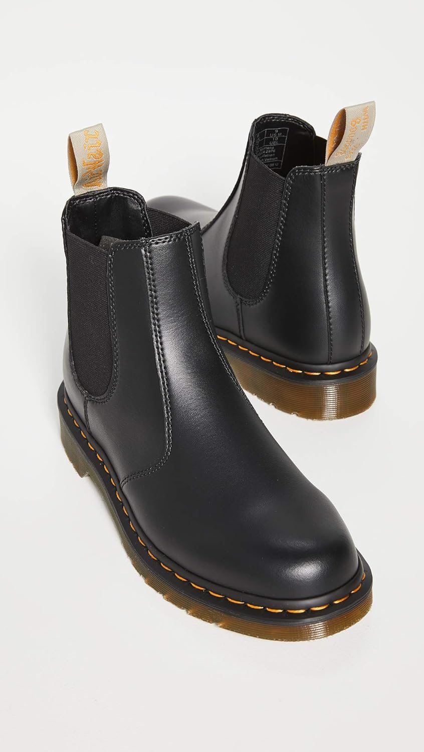 Dr. Martens unisex-adult 2976 Smooth Leather BootЧелси-ботинки, Black Felix Rub Off — фото 4