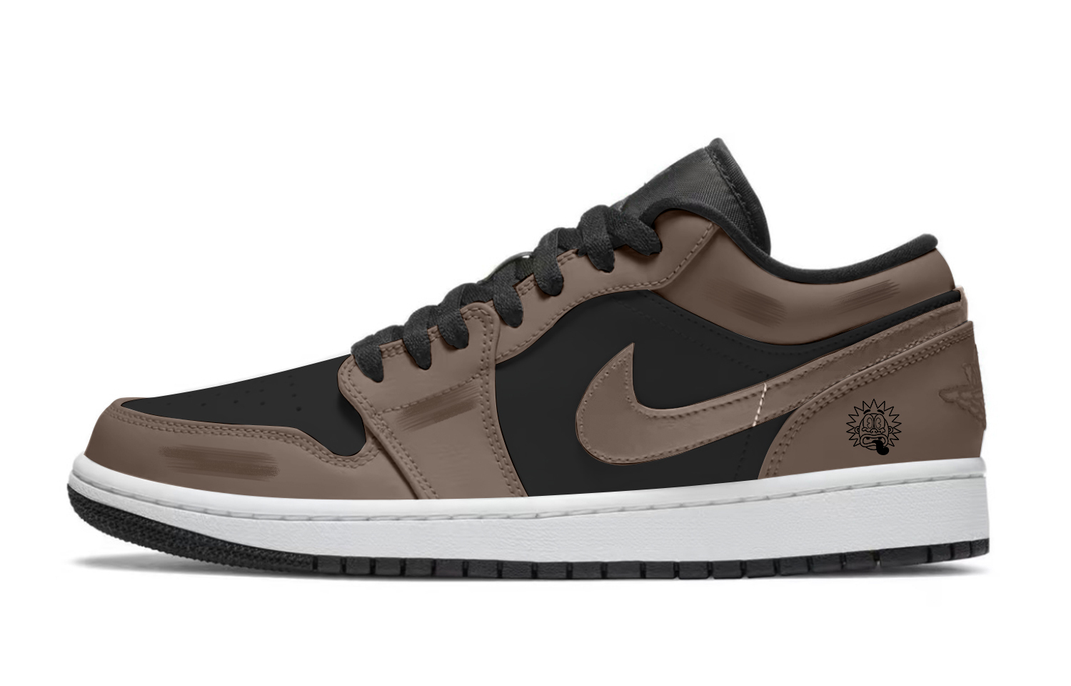 

Jordan Air 1 LOW Brown Mocha L Vintage баскетбольные кроссовки унисекс коричневый черный