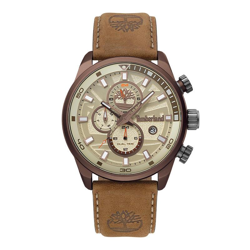 

Timberland Часы Henniker II Collection Wrist Watch Quartz Movement Yellow Watch Dial Men's Watch