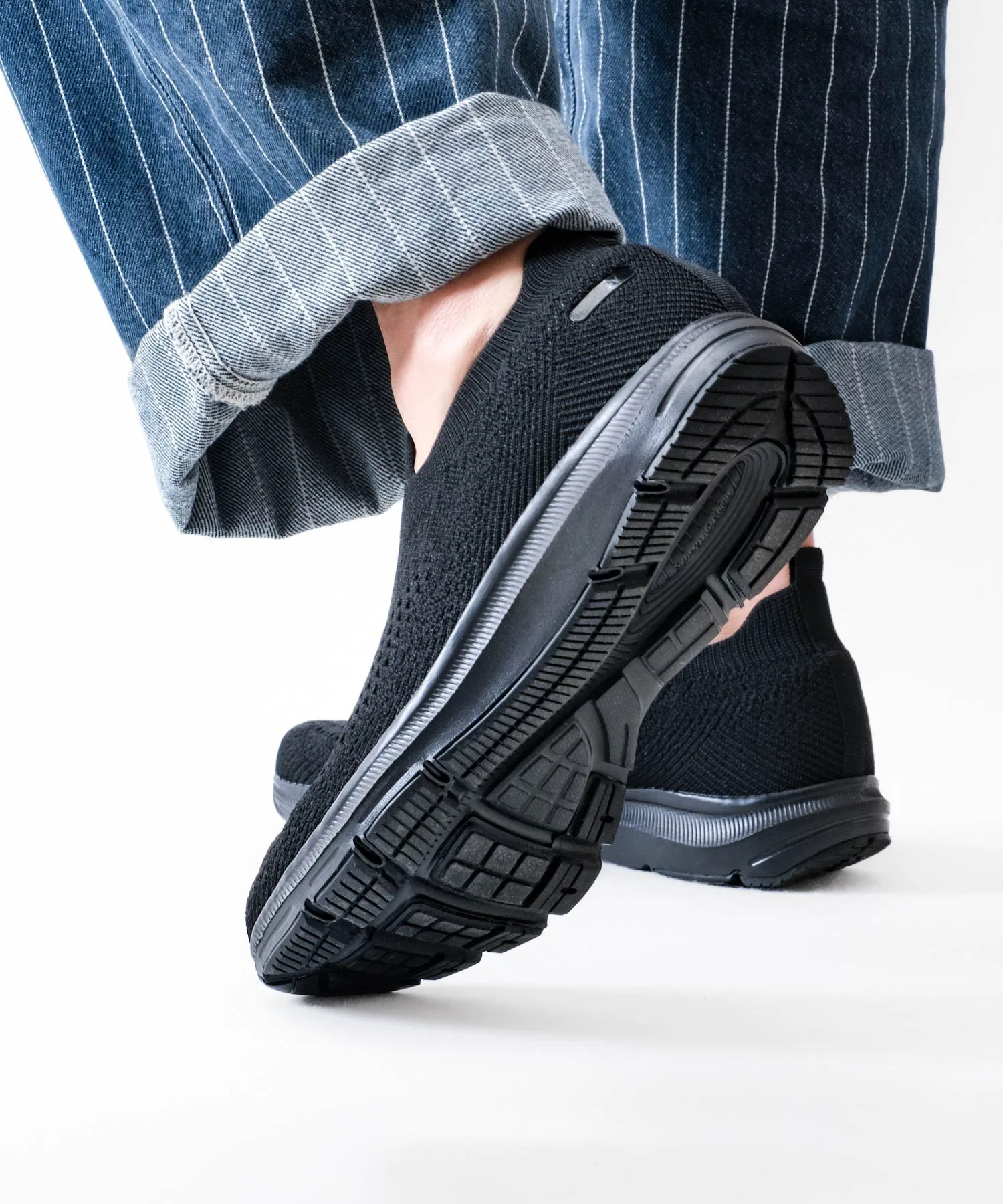 Мужские кроссовки MoonStar SNGY M22, полностью черные, размер 3E. Sngy Cushion, black