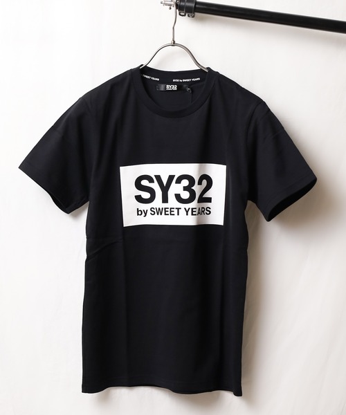 

SY32 by SWEET YEARS Футболка, крой оверсайз, бренд Sweet Years, цвет черный