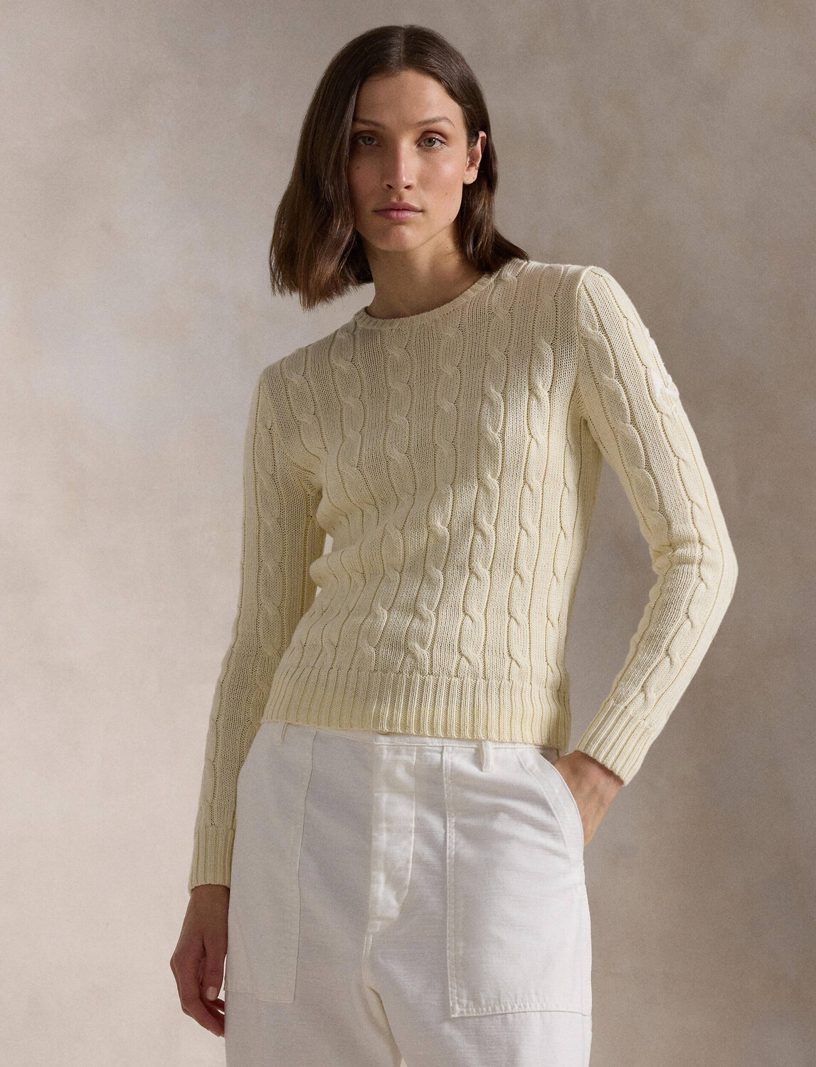 

Свитер POLO RALPH LAUREN Regular Fit, кремовый