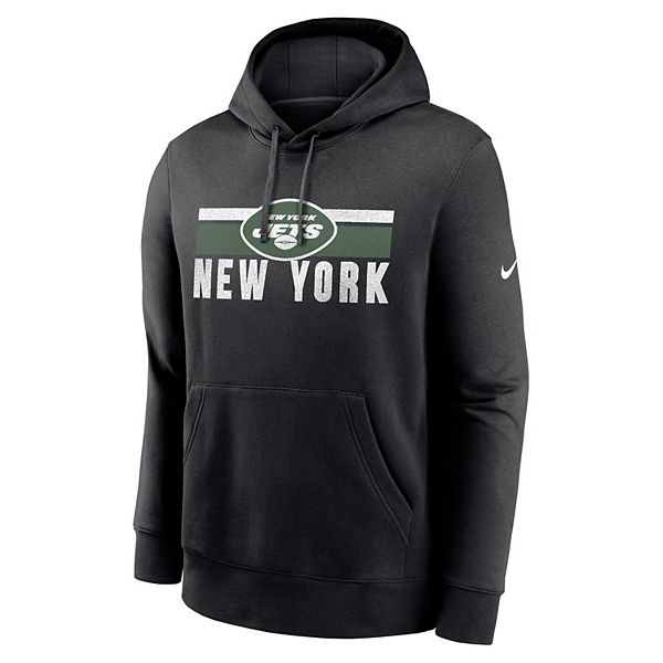 Мужская черная толстовка с капюшоном New York Jets Club Fleece Nike — фото 3