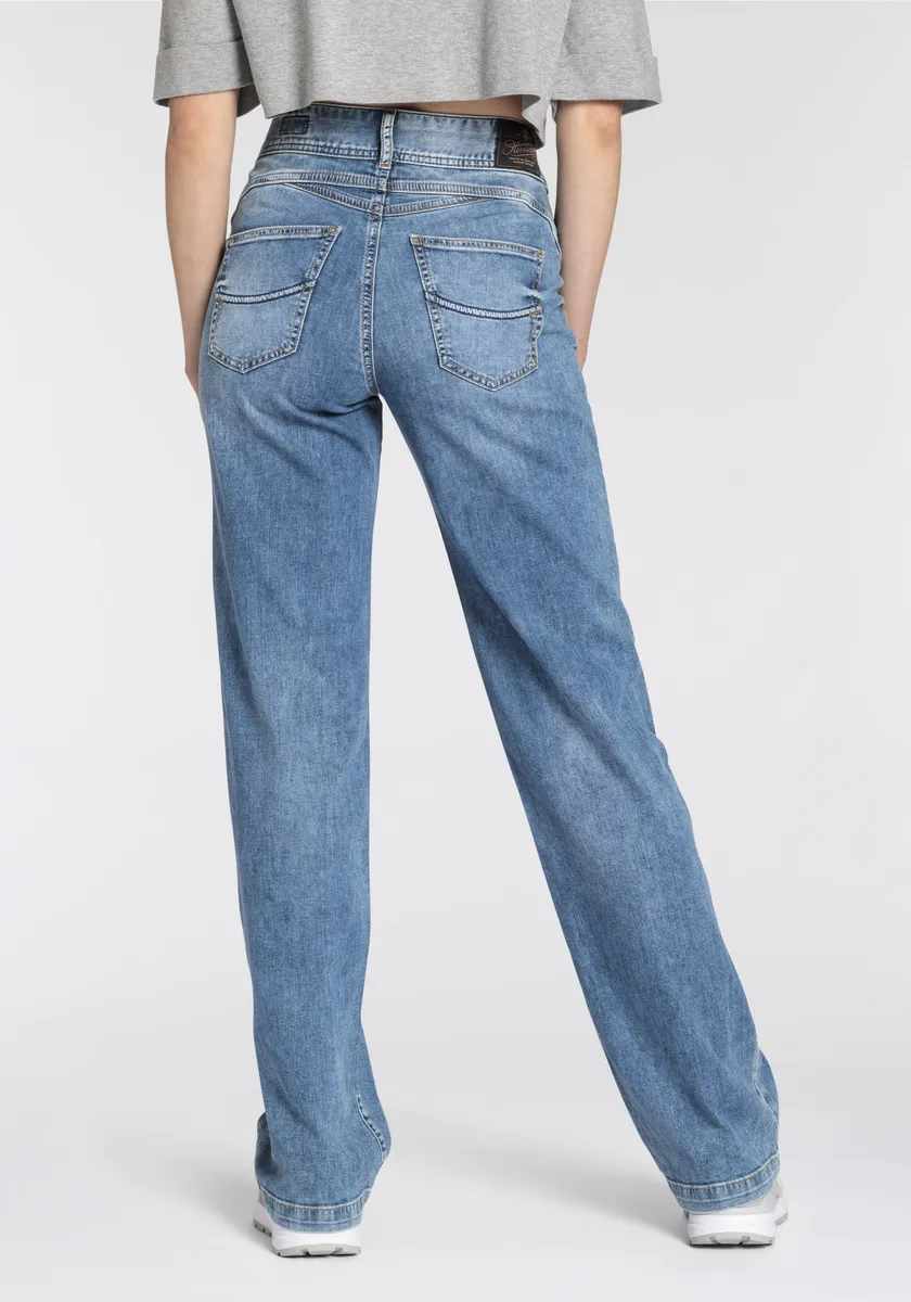 

Великолепные прямые джинсы "Gila Sailor Long Light Denim" Herrlicher, синий