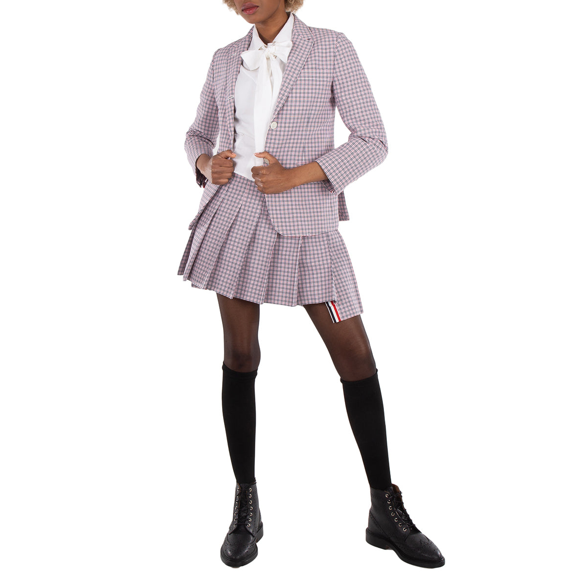 

Женская хлопковая куртка в мелкую клетку Thom Browne Thom Browne, Multi