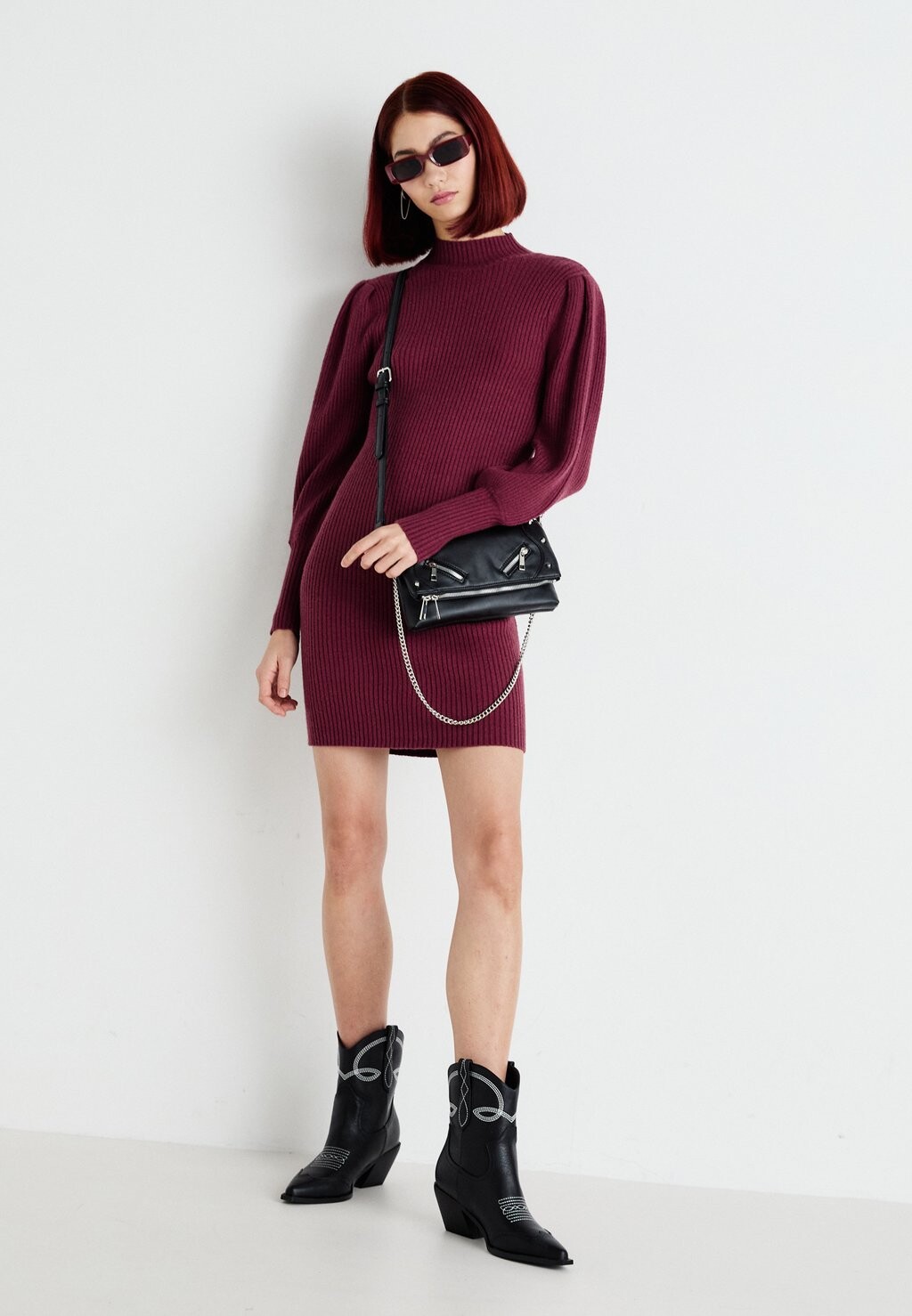 

Платье-футляр ONLKATIA DRESS ONLY, бордовый