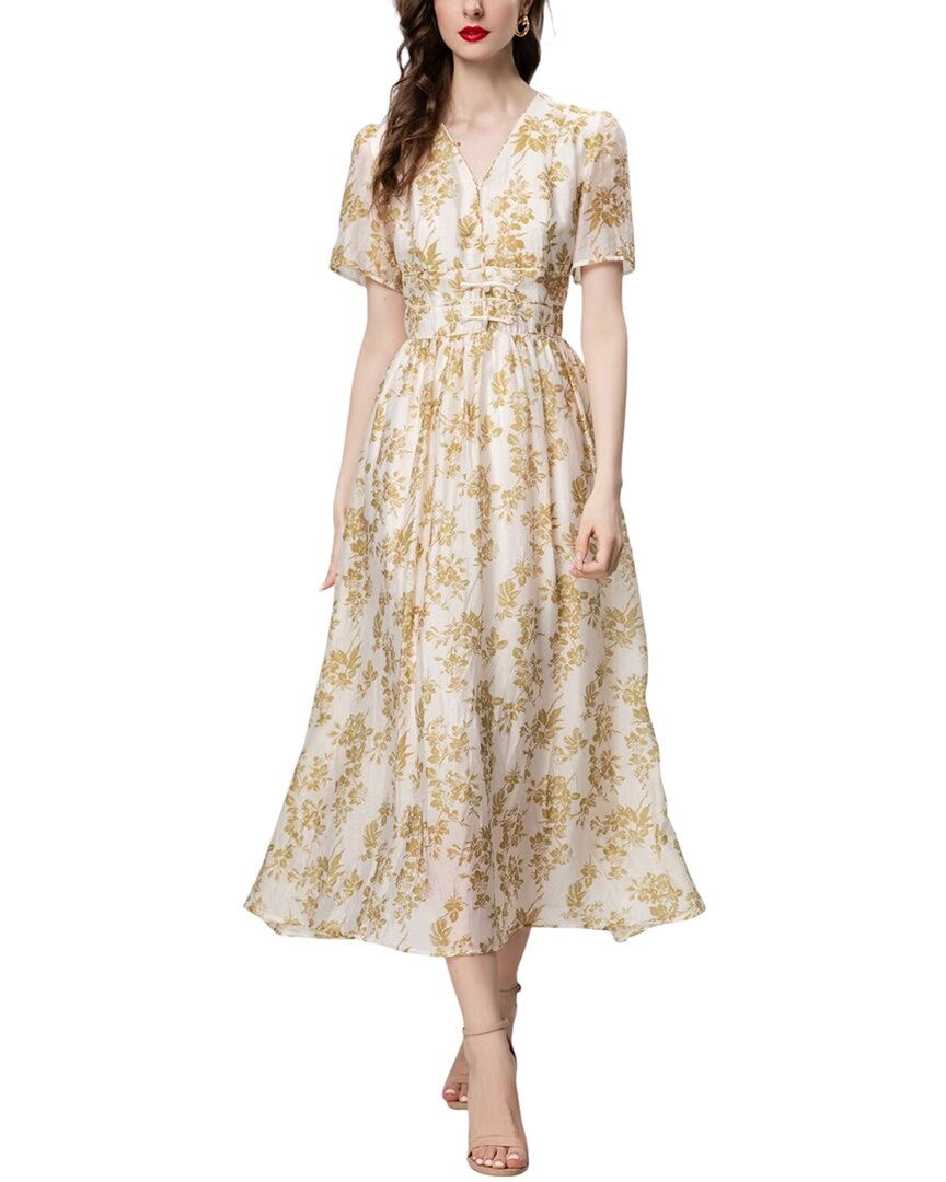 

Платье миди Adele Berto, светло-желтый