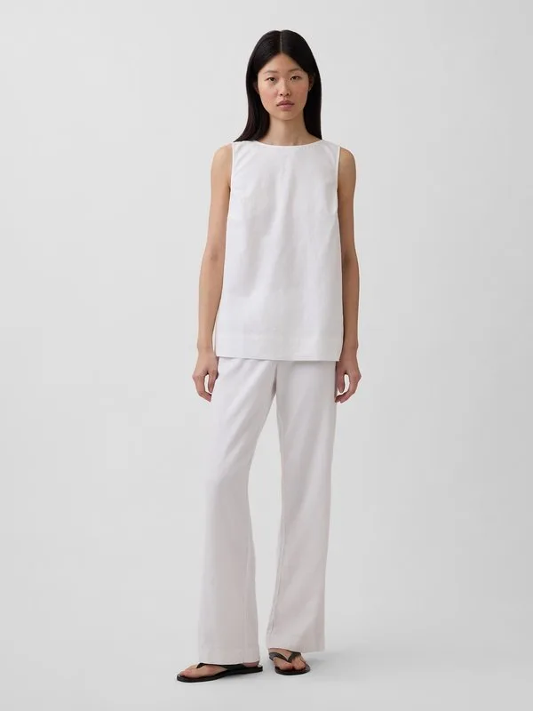 Новые брюки с низкой посадкой, цвет кремовый Gap, New Off-White — фото 4