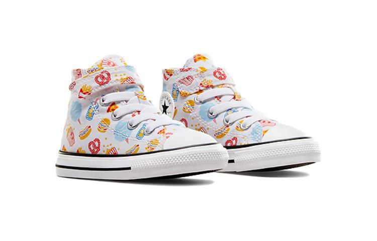 Кроссовки Chuck Taylor All Star EasyOn High TD 'Snacks' Converse, белый/красный/желтый — фото 3