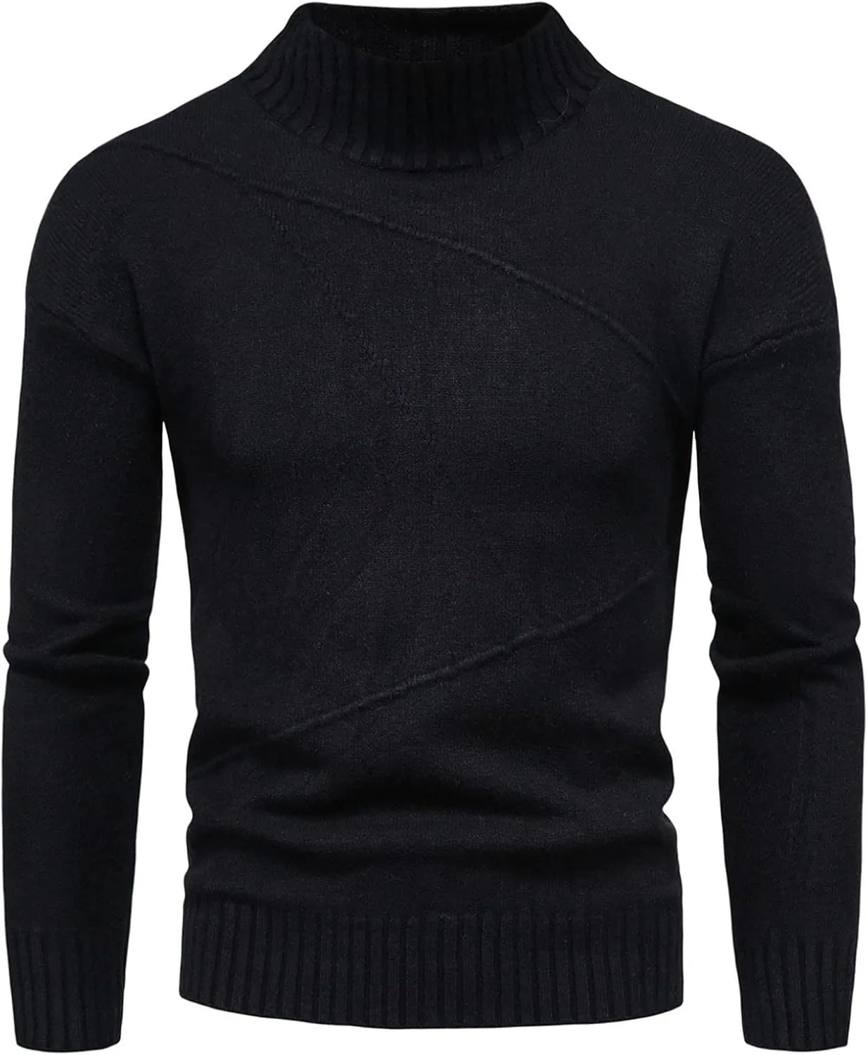 

Толстовка-водолазка мужская Casual, вязаная, с длинным рукавом AQAYL